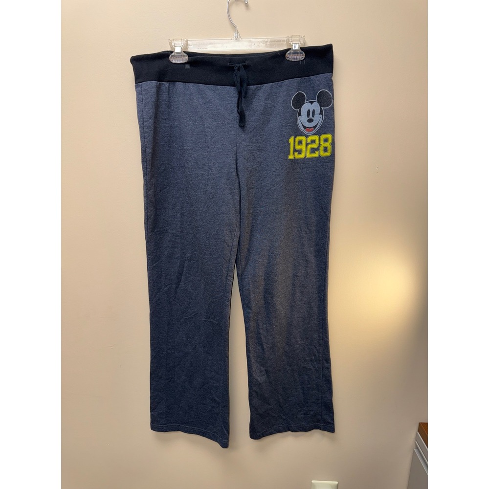 Disney Mickey Mouse 1928 Sweatpants Juniors Large L 11/13 Charcoal Grey Joggers